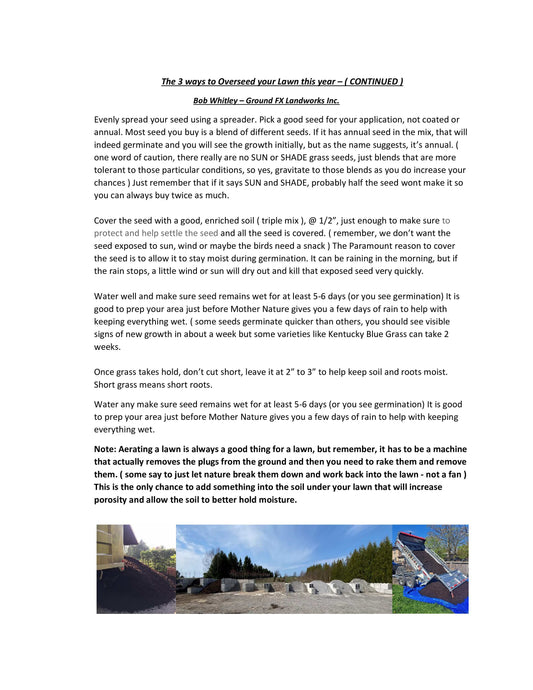 3 Ways to Overseed your lawn this year - Page 2