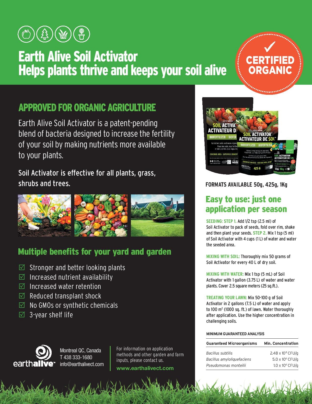 Organic Earth Alive Soil Activator