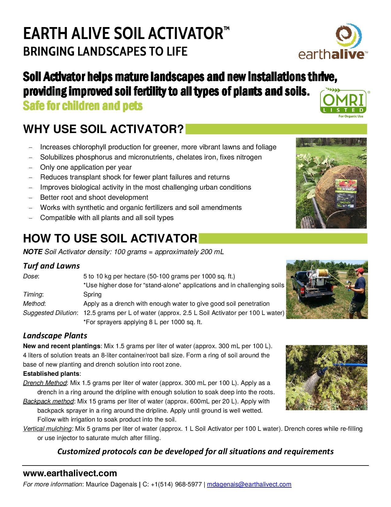 Organic Earth Alive Soil Activator